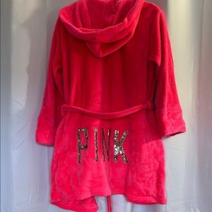 PINK Victoria's Secret Fleece Robe in Bright Pink